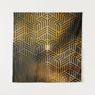 Art Deco 3D Illustration, Advertisement Wallpaper. Tapestry