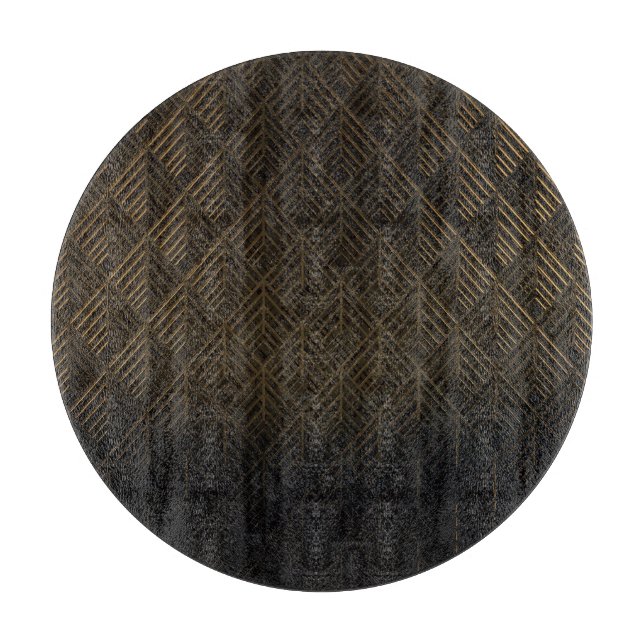 Art Deco 3D Illustration Background Cutting Board (Front)
