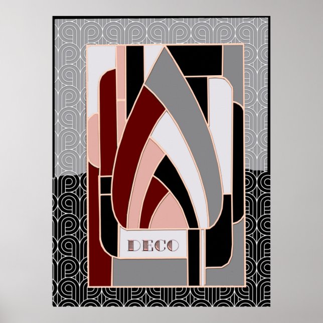 Art deco Abstract Design Poster (Front)
