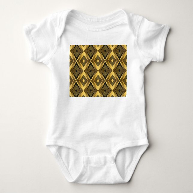 Art Deco: Abstract Geometric Background Baby Bodysuit (Front)