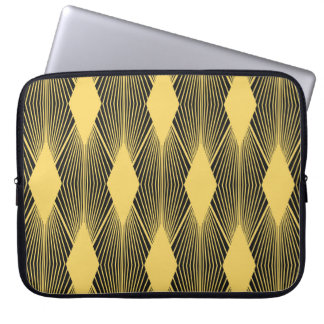 Art Deco Abstract Geometric Background Laptop Sleeve