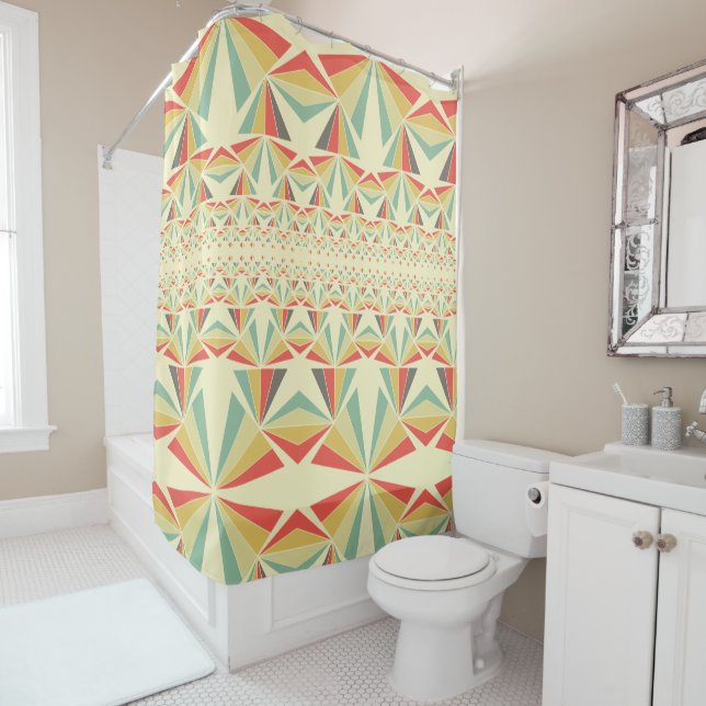 Art Deco abstract tribal triangles pattern (In Situ)