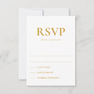 Art Deco Accents Wedding Response Cards