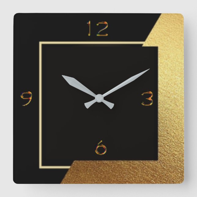 Art Deco Acrylic Wall Clock (Front)