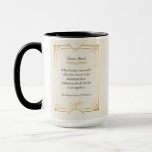 Art Deco Administrative Professionals Day Personal Mug