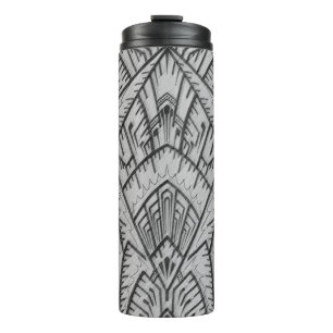 Art Deco Architectural Geometric Thermal Tumbler