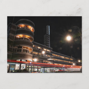 Art Deco Architecture Aesthetic Indonesia Travel Postcard