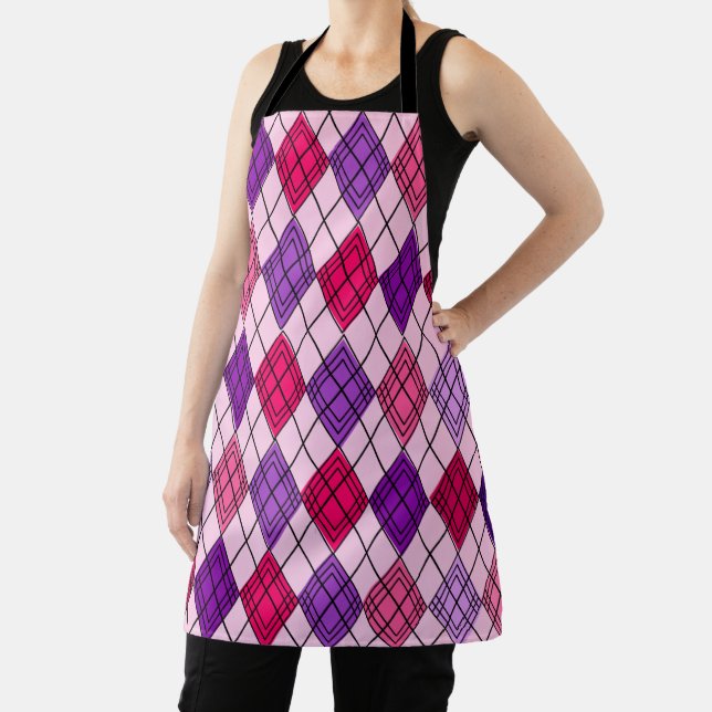 Art Deco Argyle  Apron (Insitu)