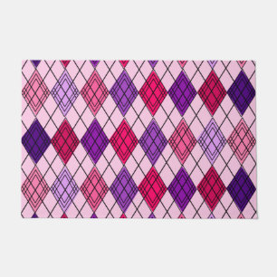 Art Deco Argyle Doormat