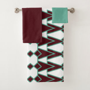 Art Deco Arrows Bath Towel Set