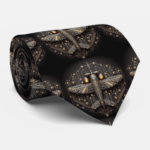 Art Deco Art Nouveau Airplane Circuit Board Tie