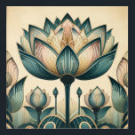 Art Deco, Art Nouveau Lotus Wall Art<br><div class="desc">Perfect for the Art Deco or Art Nouveau lover!</div>