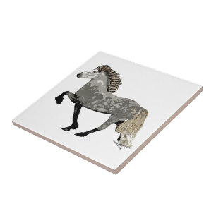 Art Deco Astrid Icelandic Horse Tile
