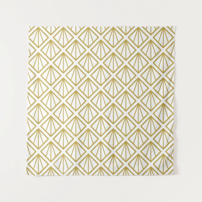 Art deco background.art,deco,pattern,graphic desig tapestry (Front)