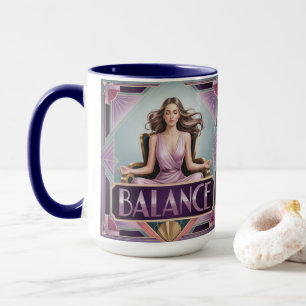 Art Deco Balance Meditation Mug
