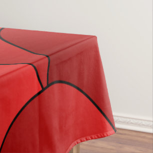 Art Déco Balances Rouges Design Nappe