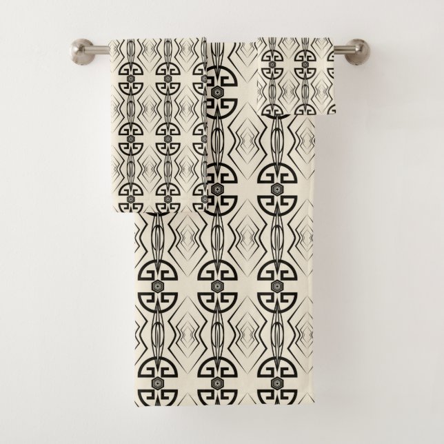 Art Deco Bath Towel Set (Insitu)