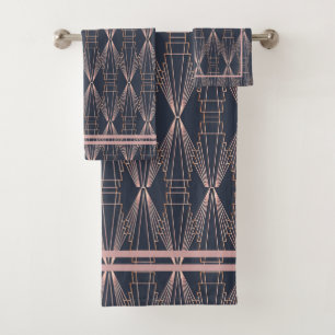 Art Deco Bath Towel Set