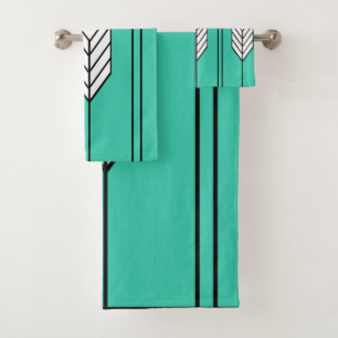 Art Deco Bath Towel Set