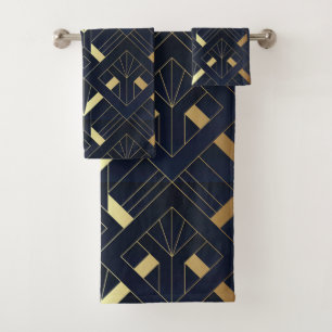 Art Deco Bath Towel Set