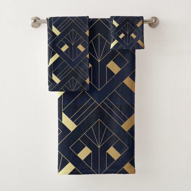 Art Deco Bath Towel Set (Insitu)