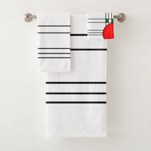 Art Deco Bath Towel Set