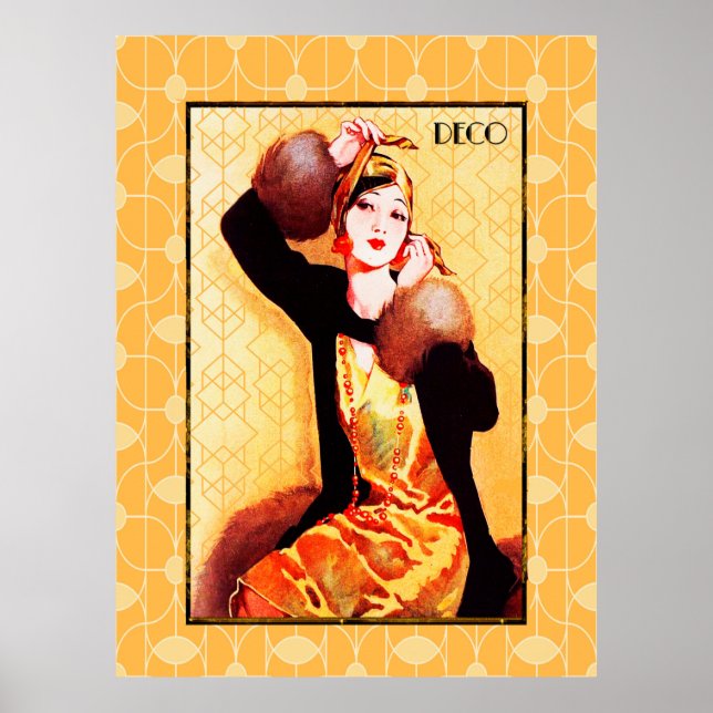 Art Déco Beauté asiatique (Devant)