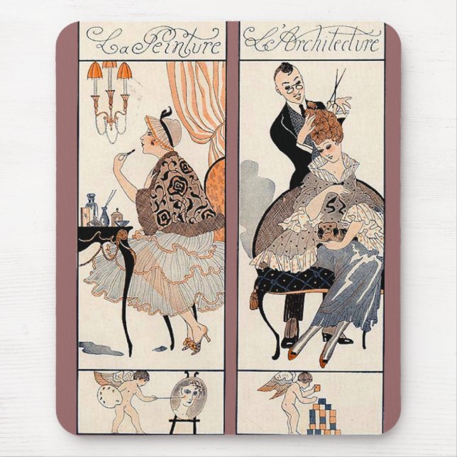 Art Deco Beauty Mouse Pad (Front)