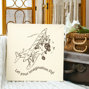 Art Deco Bi-planes - let your imagination fly. Canvas Print