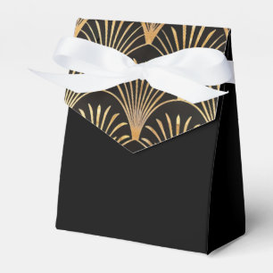 Art Deco Black And Gold Favor Box
