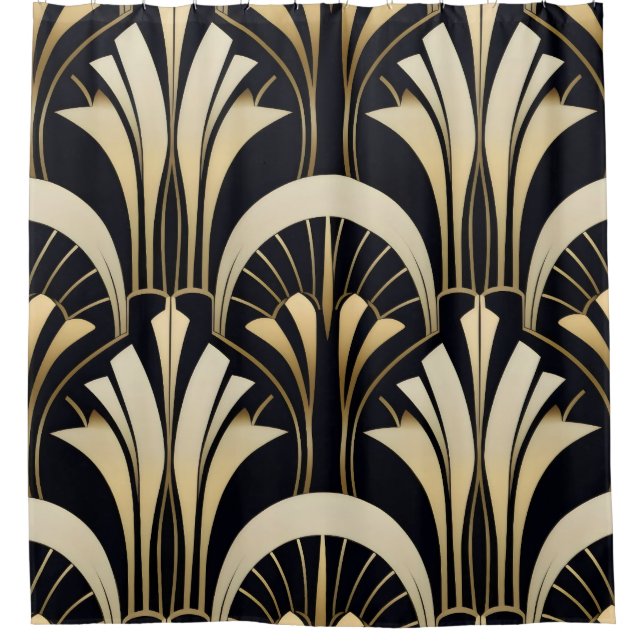 Art Deco Black and Gold symmetrical (Front)