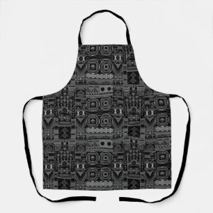 Art Deco Black and White Apron