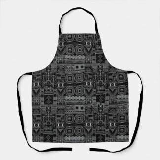 Art Deco Black and White Apron