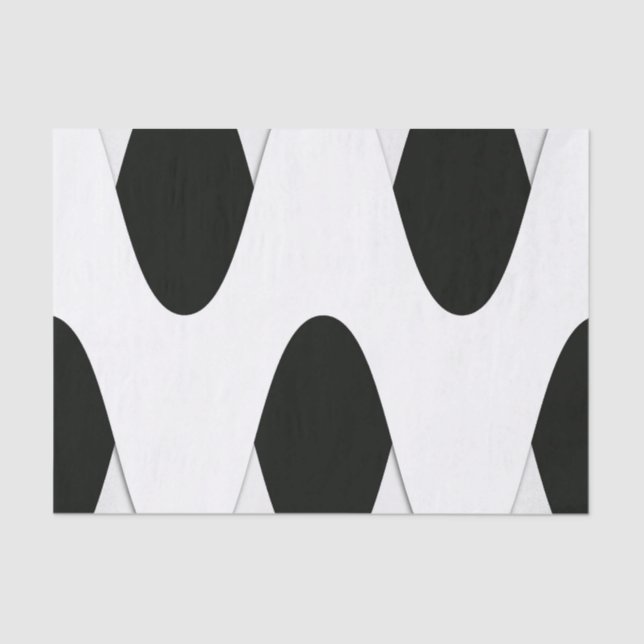 Art Deco Black and White Tissue Paper (Front)