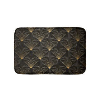 Art Deco: Black Gold Elegance. Bath Mat