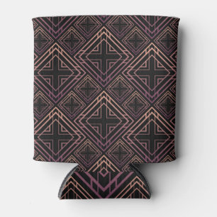 Art Deco Black-Gold Elegance Can Cooler