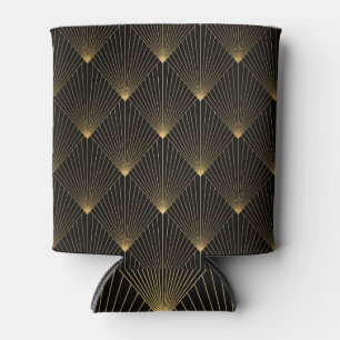 Art Deco: Black Gold Elegance. Can Cooler