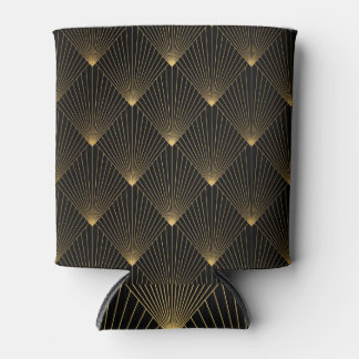 Art Deco: Black Gold Elegance. Can Cooler