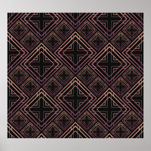 Art Deco Black-Gold Elegance Poster