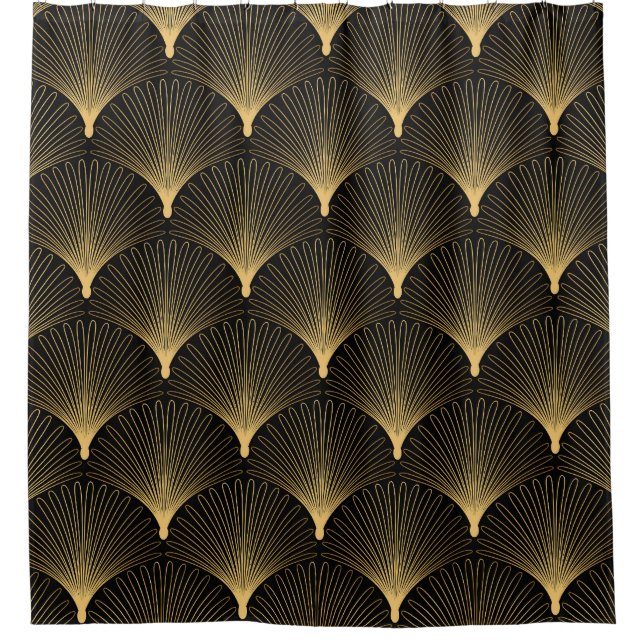 Art Deco: black gold pattern. (Front)