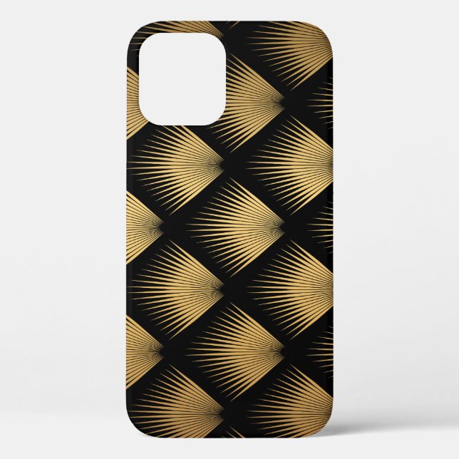 Art Deco, black gold pattern. Case-Mate iPhone Case (Back)