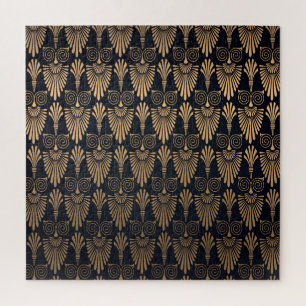 Art Deco Black Gold: Retro. Jigsaw Puzzle