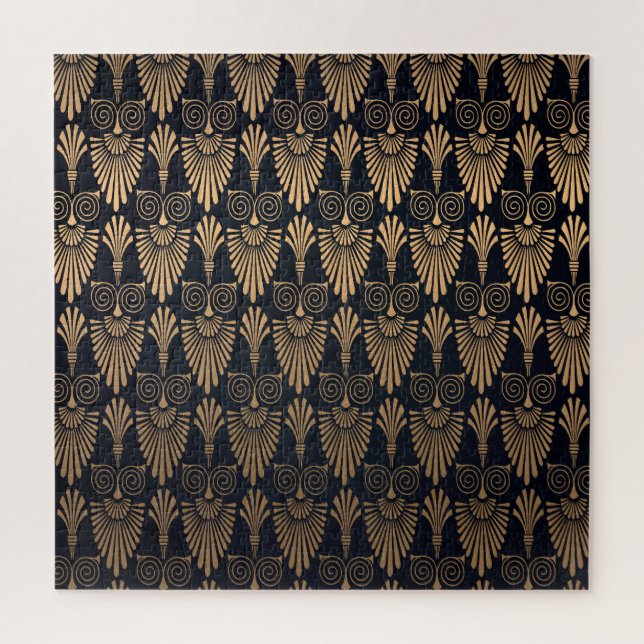 Art Deco Black Gold: Retro. Jigsaw Puzzle (Vertical)