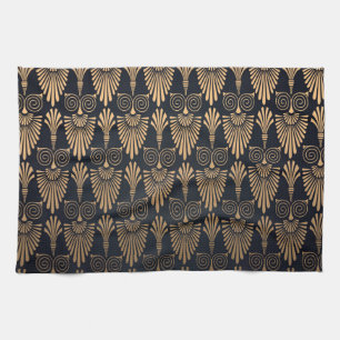 Art Deco Black Gold: Retro. Kitchen Towel
