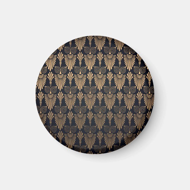 Art Deco Black Gold: Retro. Magnet (Front)