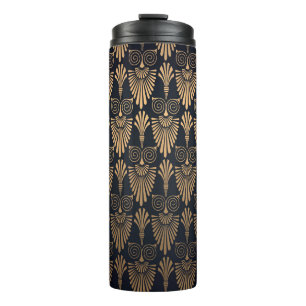 Art Deco Black Gold: Retro. Thermal Tumbler