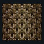 Art Deco: Black Gold Scales. Poster<br><div class="desc">Art Deco Pattern. Seamless black and gold background. Scales or shells crisscross ornament. Minimalistic geometric design. Vintage lines. 1920-30s motifs. Luxury vintage illustration Roaring 20s Charm. Sleek black and gold background. Elegant geometric motifs in vintage style. Enjoy the Art Deco vibe! Roaring 20s Vibes! Art Deco Delight in Black &...</div>