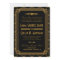 Art Deco Black Wedding Invitations