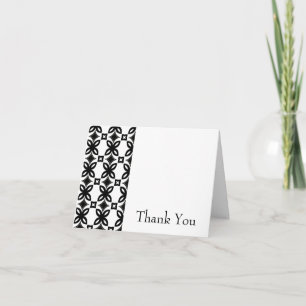 Art Deco Blooms Thank You Card