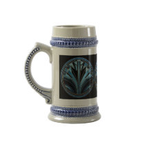 Art Deco Blue Design Stein